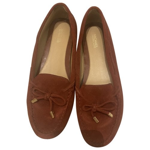 Pre-owned Michael Kors Flats In Red