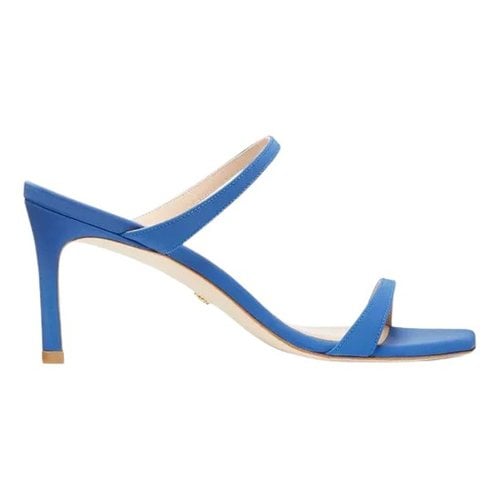 Pre-owned Stuart Weitzman Cloth Sandal In Blue