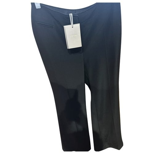 Pre-owned Tom Ford Trousers In Black