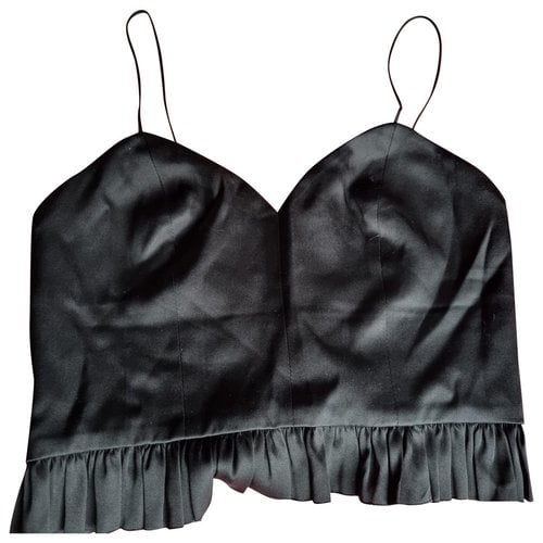 Pre-owned Magda Butrym Silk Vest In Black
