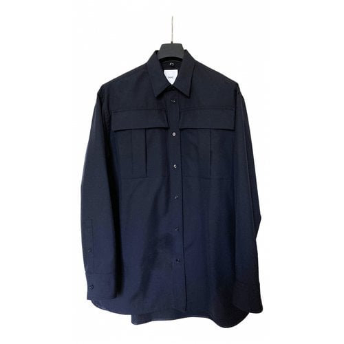 Pre-owned Oamc Wool Shirt In Navy