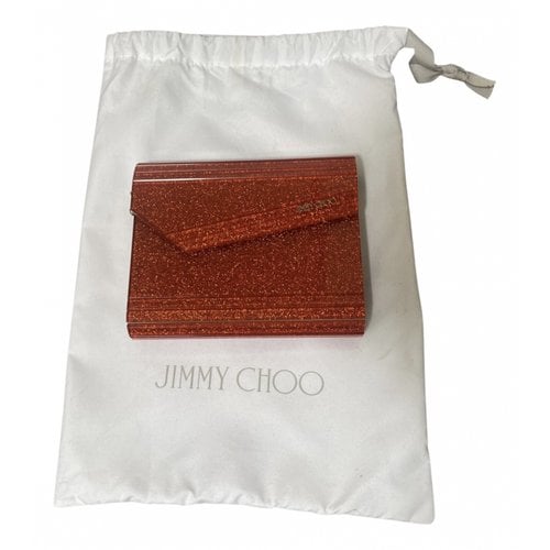 Pre-owned Jimmy Choo Candy Handbag In Orange