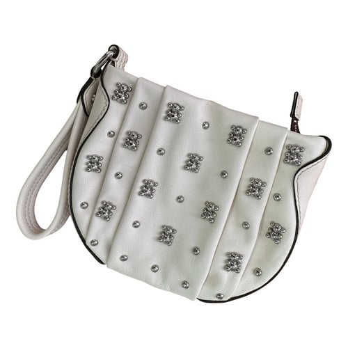 Pre-owned Tous Leather Clutch Bag In White