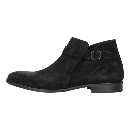 Pre-owned Daniele Alessandrini Leather Boots In Black