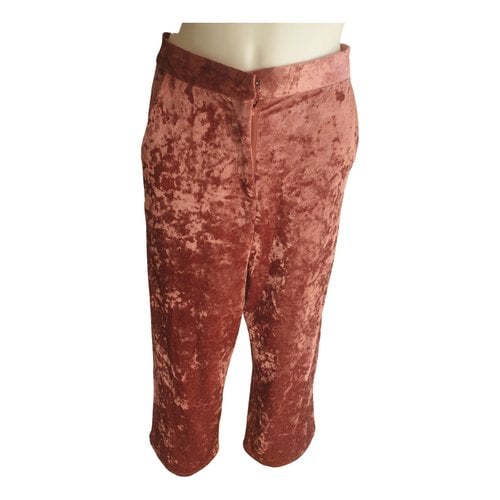 Pre-owned Weili Zheng Trousers In Pink