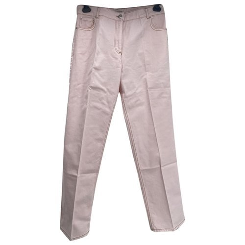 Pre-owned Nina Ricci Straight Jeans In Pink