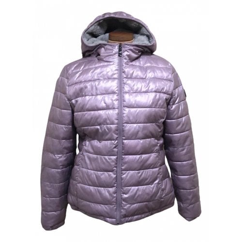 Pre-owned Andrew Marc Puffer In Purple
