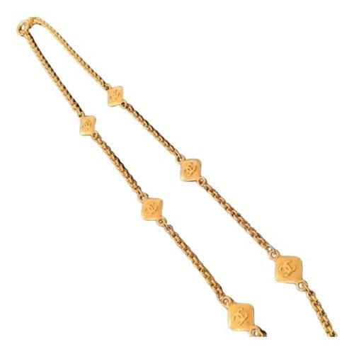 Pre-owned Chanel Long Necklace In Gold