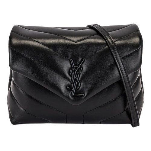 Pre-owned Saint Laurent Leather Crossbody Bag In Black