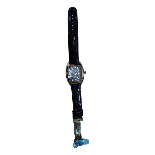 Pre-owned Lancaster Watch In Blue