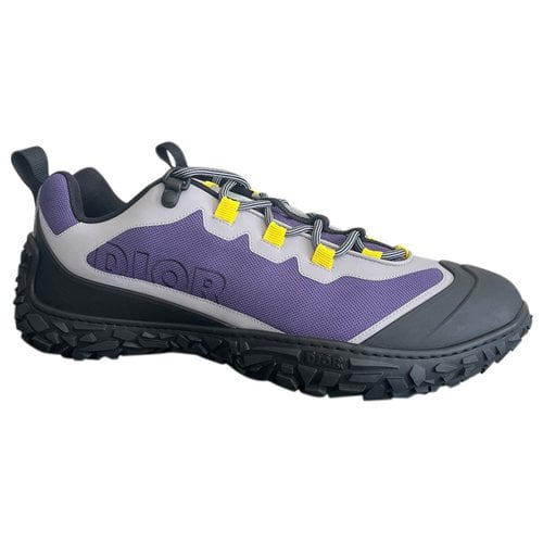 Pre-owned Dior Low Trainers In Purple