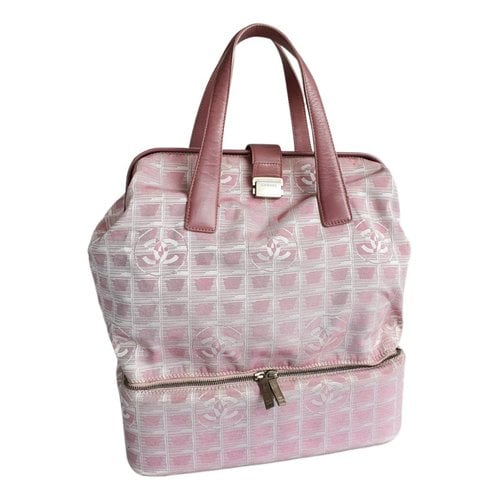 Pre-owned Chanel Leather Tote In Pink