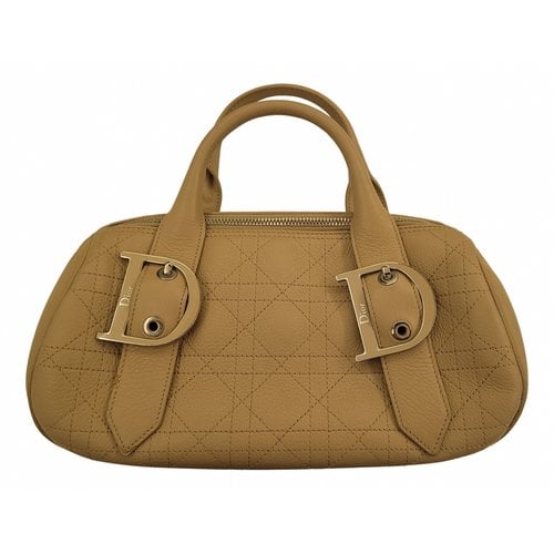 Pre-owned Dior Leather Handbag In Brown