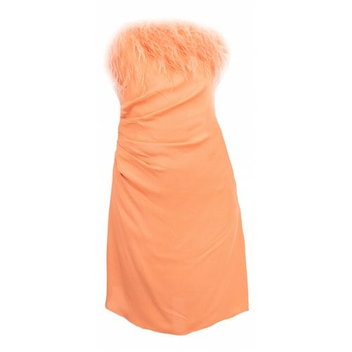 Pre-owned De La Vali Mini Dress In Orange
