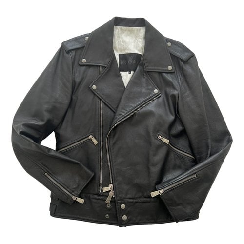 Pre-owned Hogan Leather Jacket In Black