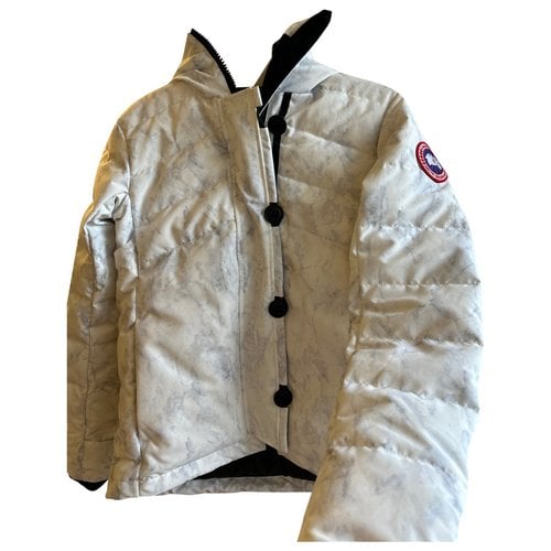 Pre-owned Canada Goose Parka In White