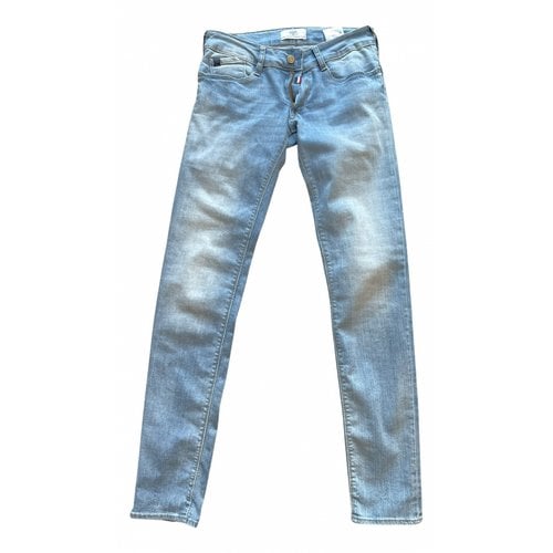Pre-owned Le Temps Des Cerises Slim Jeans In Blue
