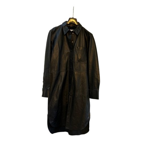 Pre-owned Paul Smith Leather Mid-length Dress In Black