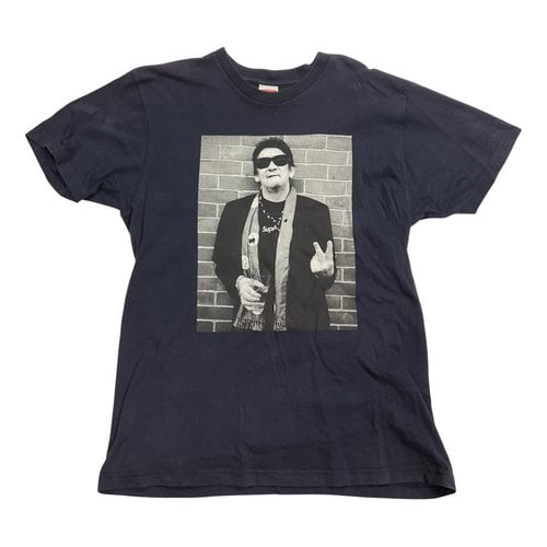 Pre-owned Supreme T-shirt In Navy