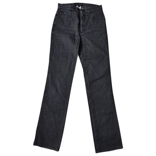 Pre-owned Escada Straight Jeans In Black