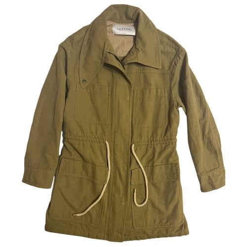 Pre-owned Valentino Trench Coat In Brown