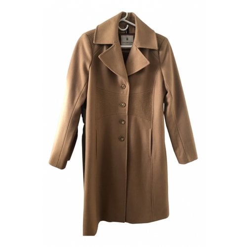 Pre-owned Tommy Hilfiger Wool Peacoat In Camel