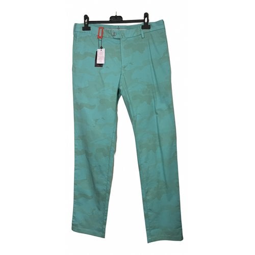Pre-owned Isaia Trousers In Green