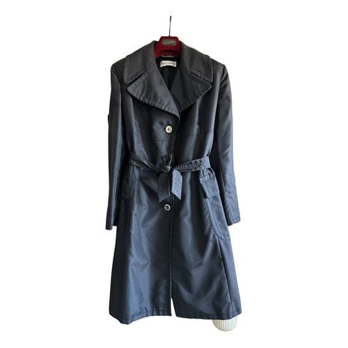 Pre-owned Dolce & Gabbana Trench Coat In Blue