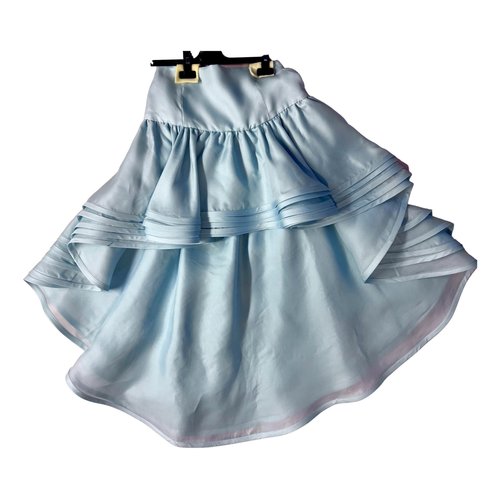 Pre-owned Marc Jacobs Silk Mini Skirt In Blue