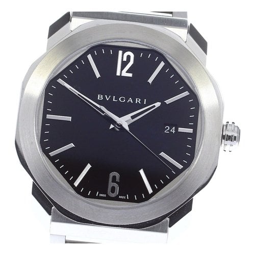 Pre-owned Bvlgari Octo Watch In Silver