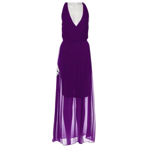 Pre-owned Alice And Olivia Lace Maxi Dress In Purple