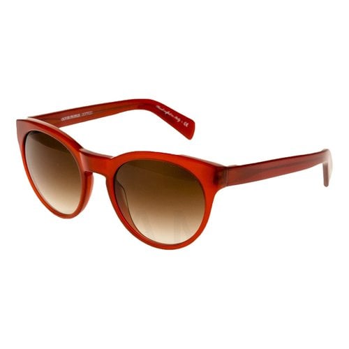 Pre-owned Oliver Peoples Oversized Sunglasses In Red