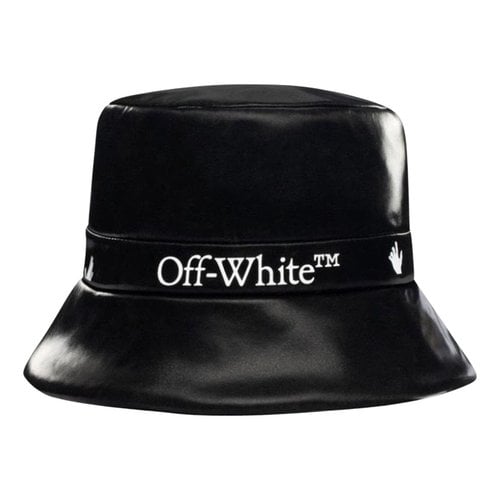Pre-owned Off-white Panama In Black
