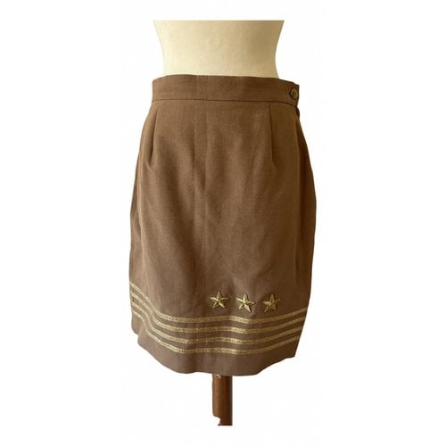 Pre-owned Philosophy Di Alberta Ferretti Mid-length Skirt In Camel