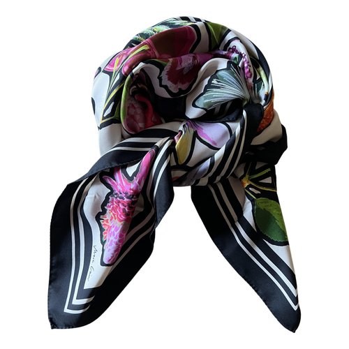 Pre-owned Marc Cain Silk Scarf In Multicolour