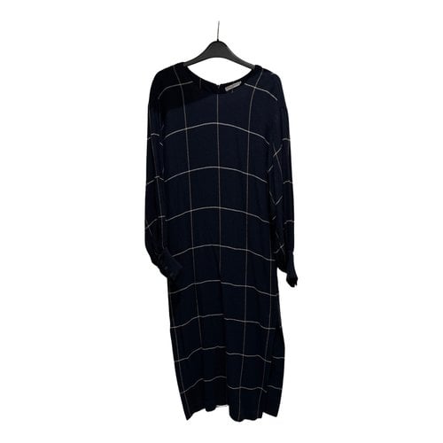 Pre-owned Three Graces London Mid-length Dress In Navy