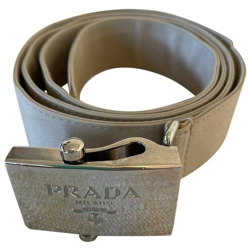 Pre-owned Prada Belt In Beige