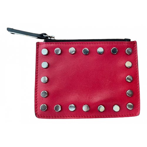 Pre-owned Costume National Leather Small Bag In Red