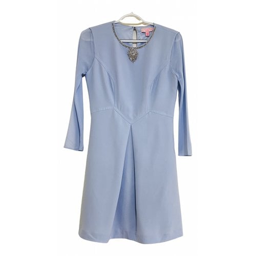 Pre-owned Ted Baker Mini Dress In Blue