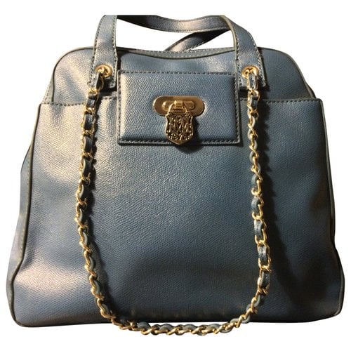 Pre-owned Moschino Love Handbag In Navy