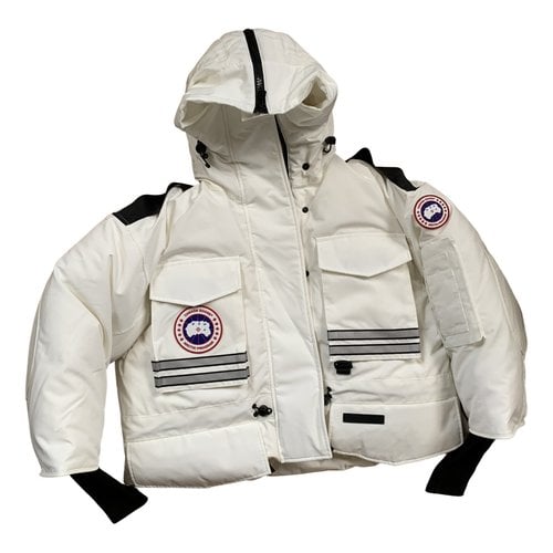 Pre-owned Canada Goose Parka In White