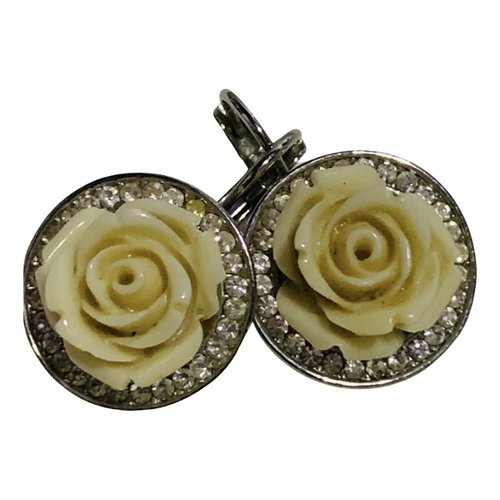 Pre-owned Marchesa Ceramic Earrings In Yellow