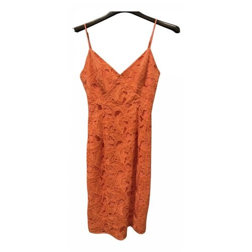 Pre-owned Guess Lace Dress In Orange