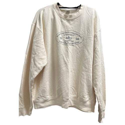 Pre-owned Sporty And Rich Sweatshirt In Beige