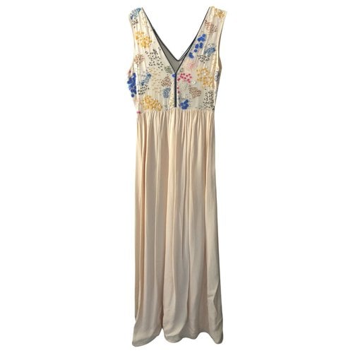 Pre-owned Atos Lombardini Maxi Dress In Pink