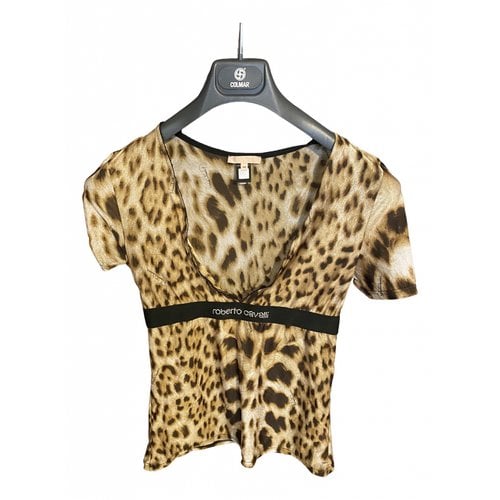 Pre-owned Roberto Cavalli Blouse In Brown