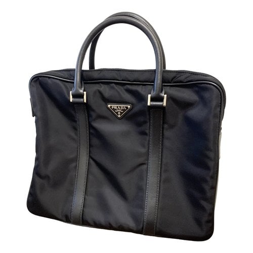 Pre-owned Prada Cloth Bag In Black