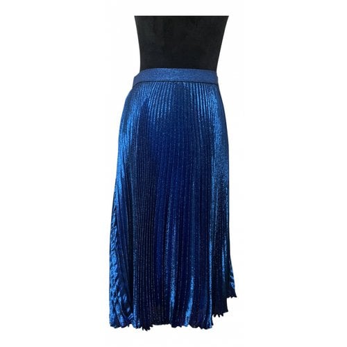 Pre-owned Christopher Kane Silk Mid-length Skirt In Blue