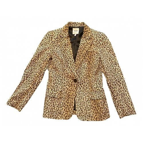 Pre-owned Moschino Blazer In Camel