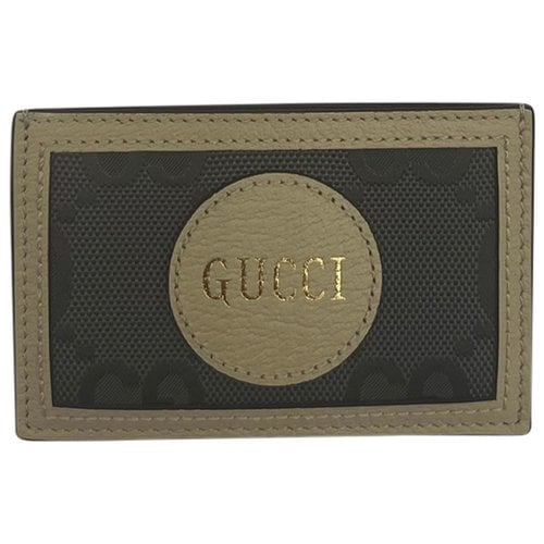 Pre-owned Gucci Leather Wallet In Beige